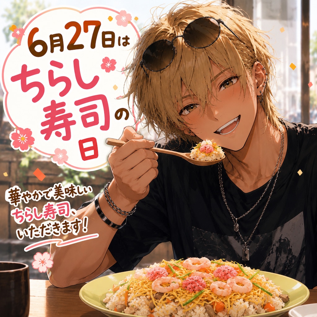6月27日は「ちらし寿司の日」との事で