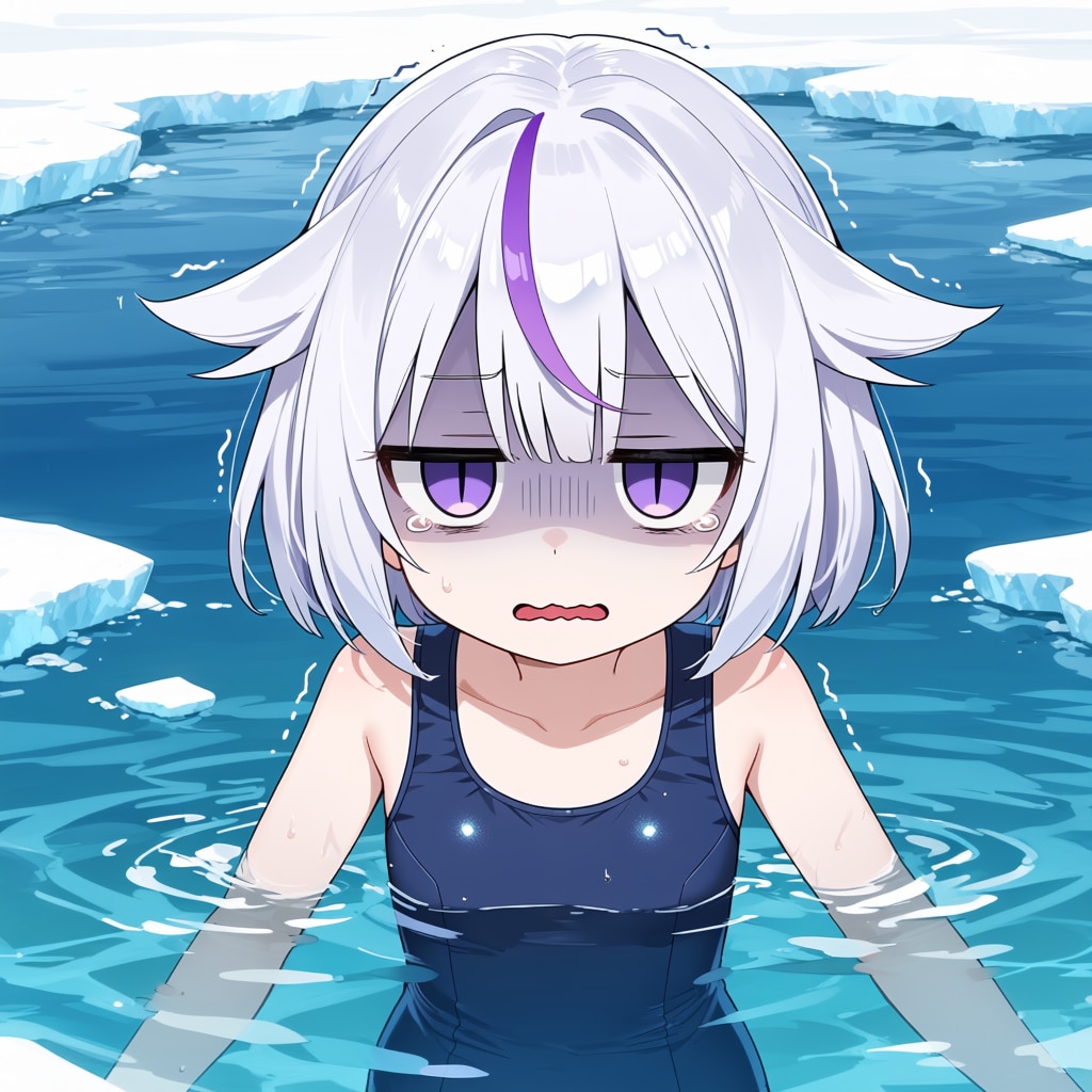 堕天使ちゃん寒中水泳