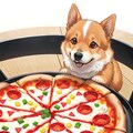 【動物】コーギー✕ピザ 2枚目