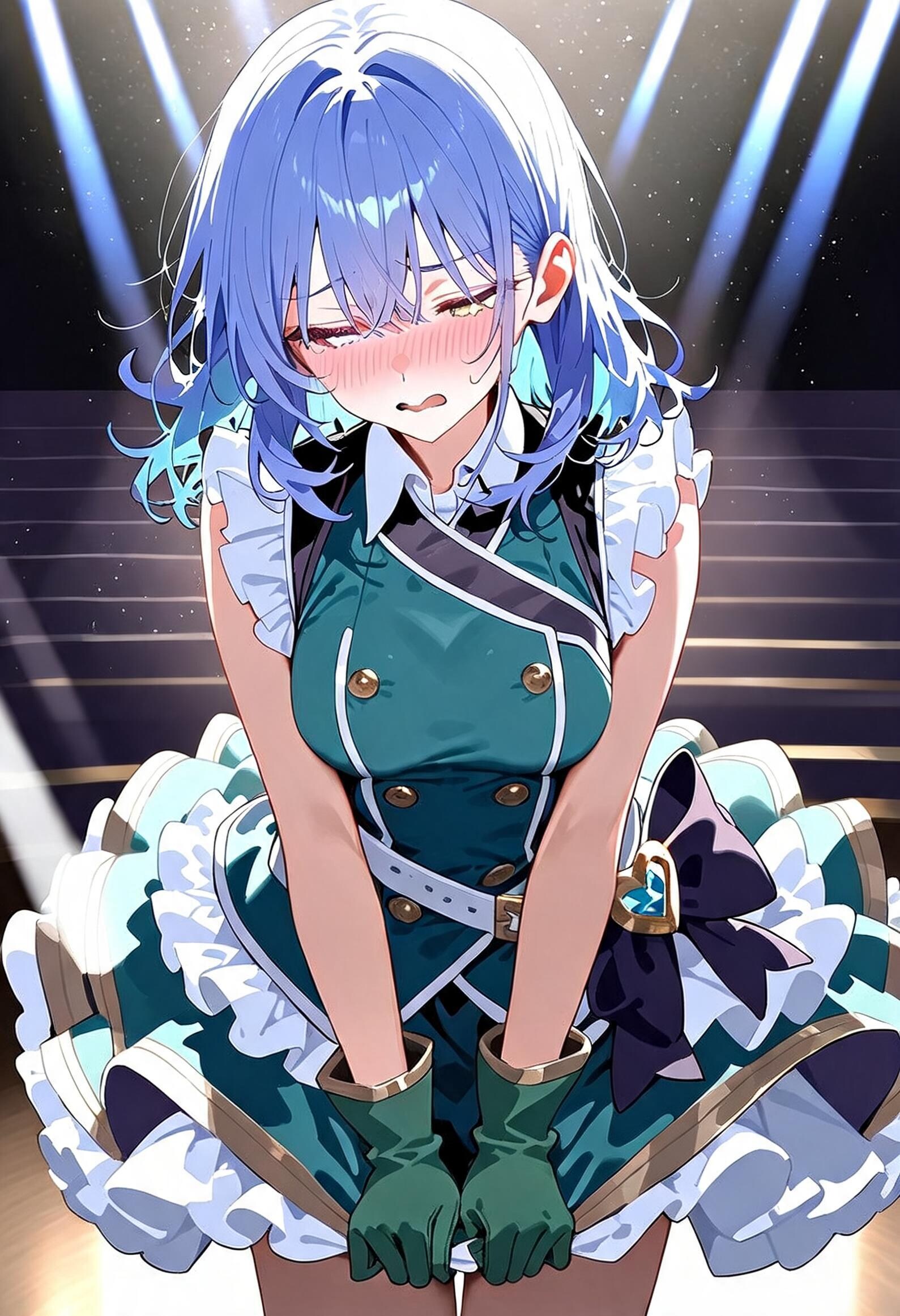 Days AI「新人アイドル・・・念願のソロデビューの筈が・・・」 | の人気AIイラスト・グラビア