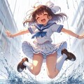 梅雨だってパンチラ！（Copilot） 9枚目