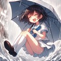 梅雨だってパンチラ！（Copilot） 11枚目