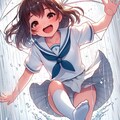 梅雨だってパンチラ！（Copilot） 4枚目