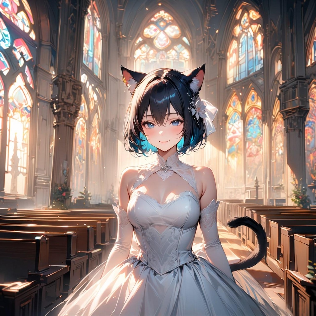 うちの子ウェディングドレス