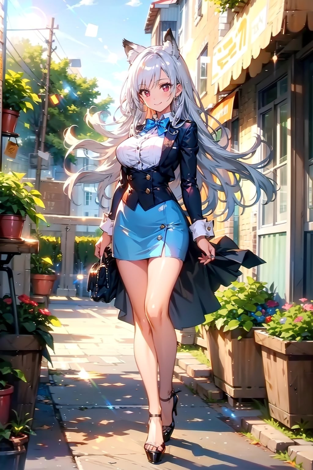 タイトスカートと尻尾