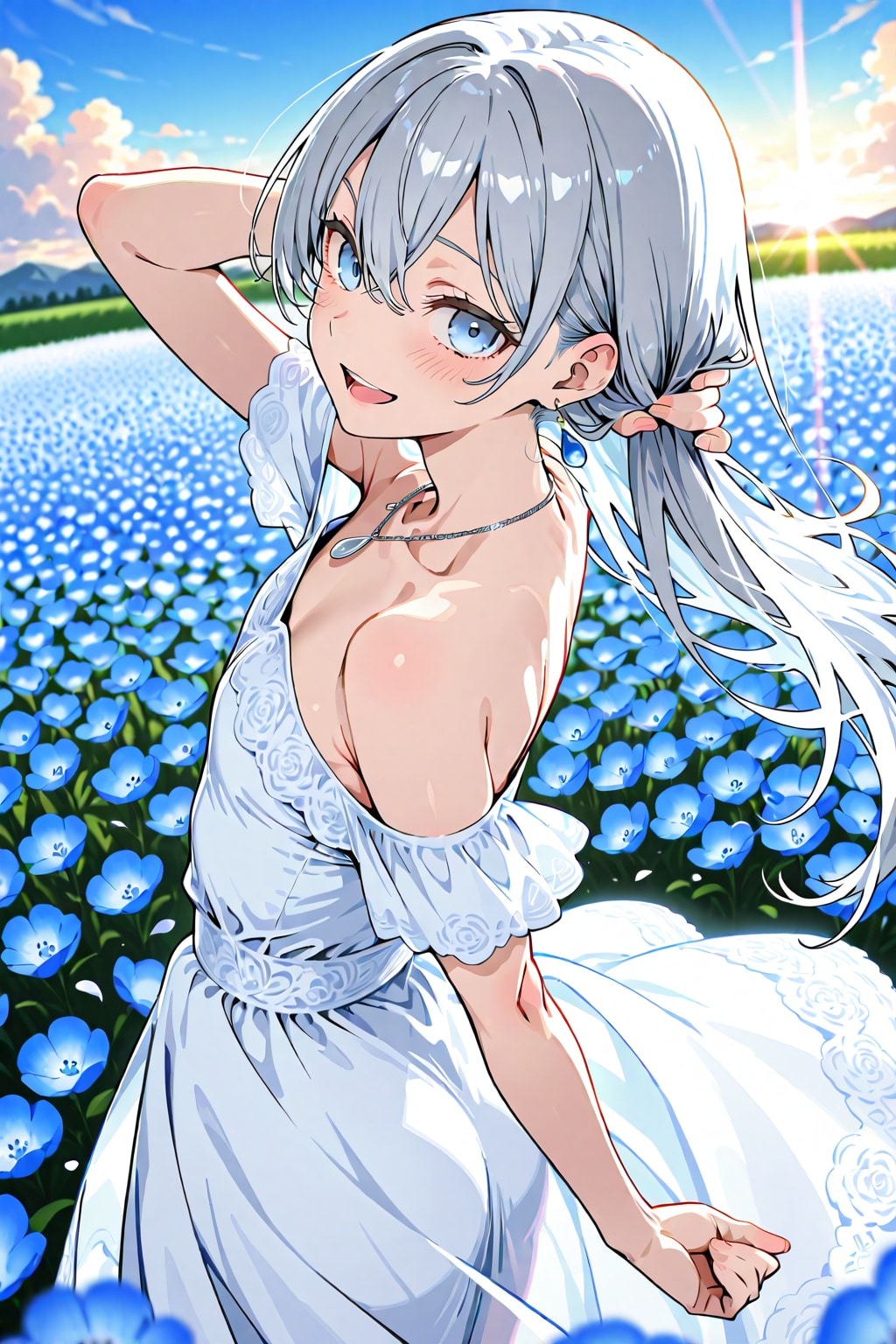 君の魔法 ＃ネモフィラの風 | の人気AIイラスト・グラビア