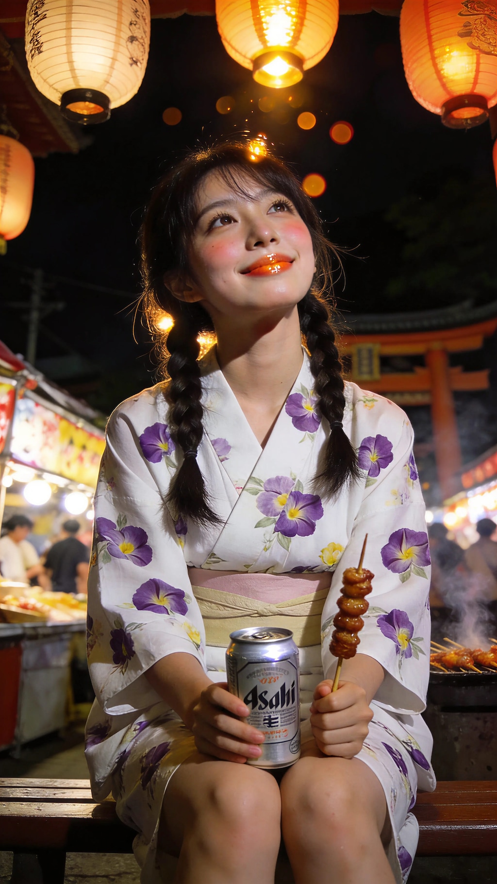 A Toast Beneath the Festival Lights