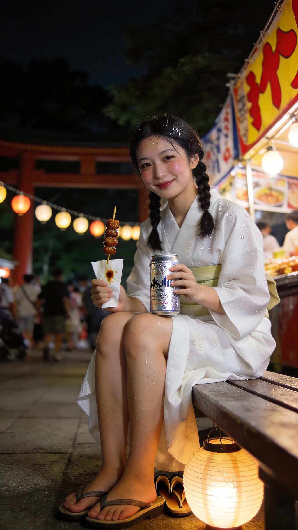 A Toast Beneath the Festival Lights
