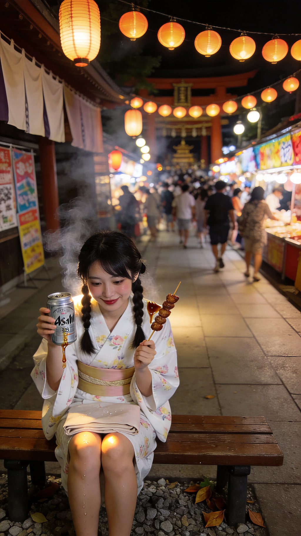 A Toast Beneath the Festival Lights