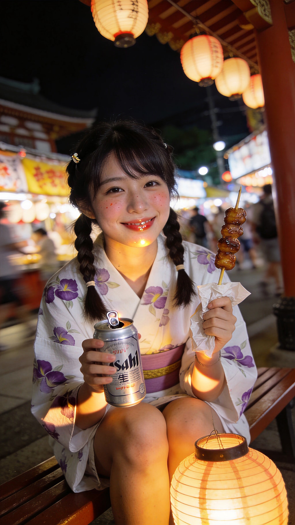 A Toast Beneath the Festival Lights