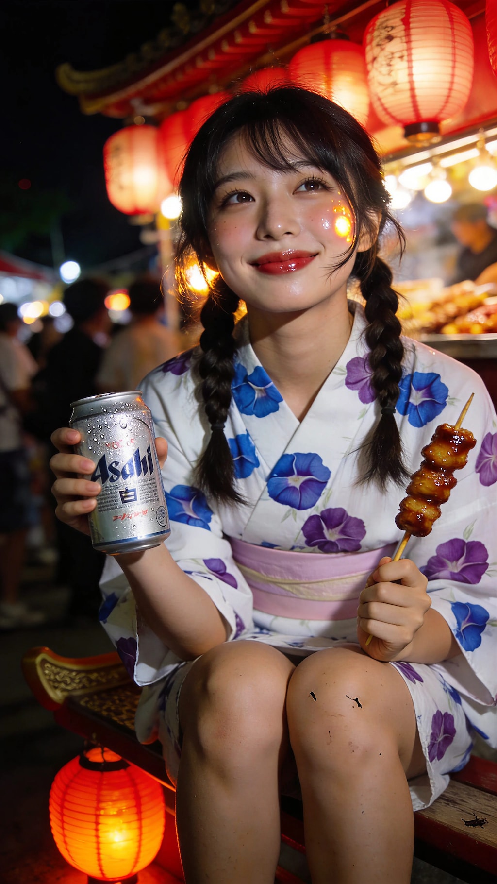 A Toast Beneath the Festival Lights