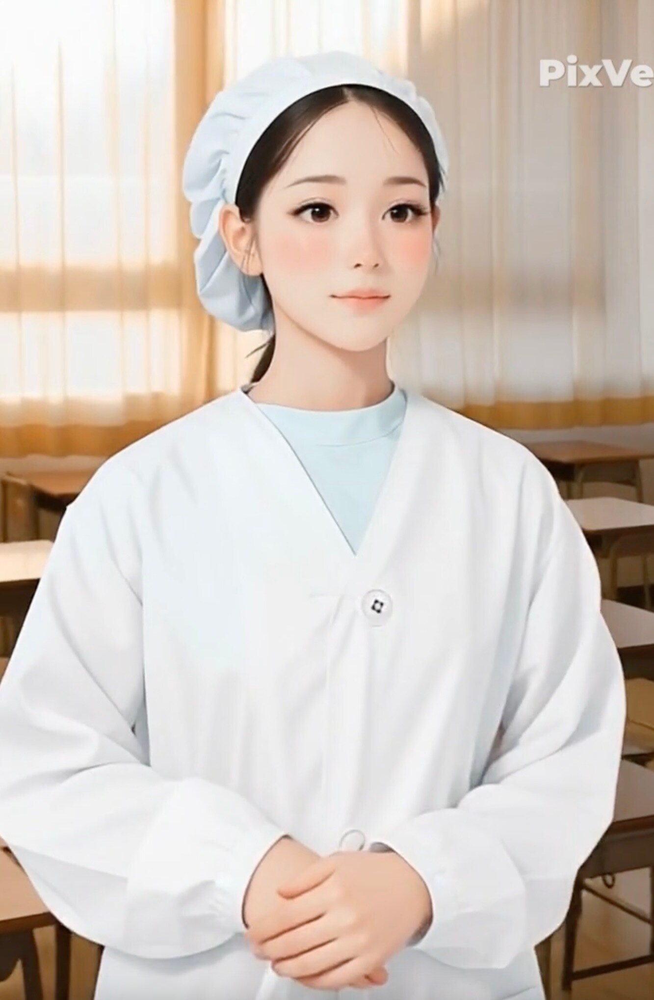 給食当番（青春編3） | の人気AIイラスト・グラビア