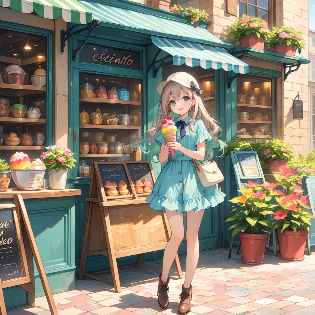 7月27日はジェラートの日と聞いて | の人気AIイラスト・グラビア