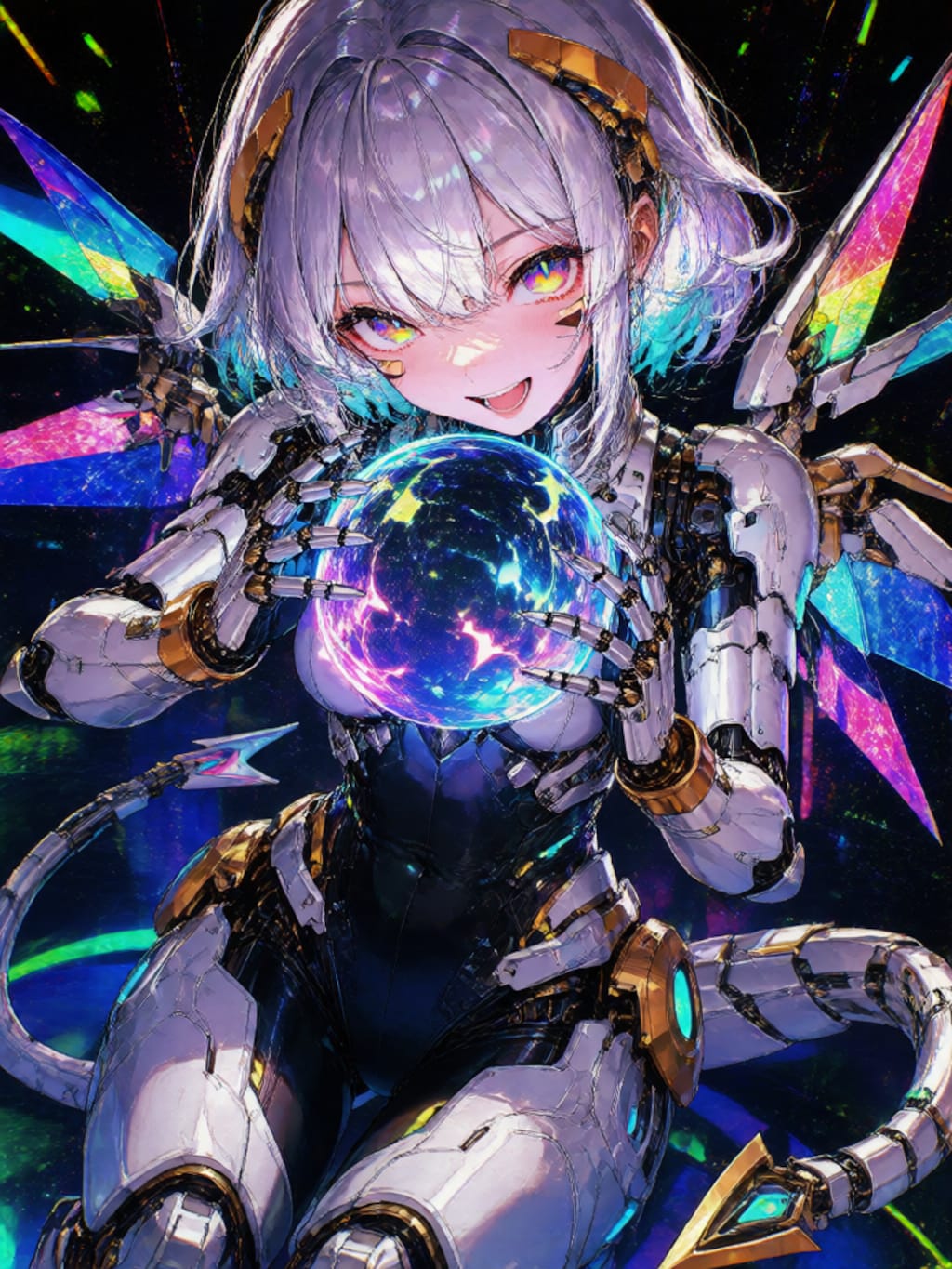銀髪メカ娘ちゃん