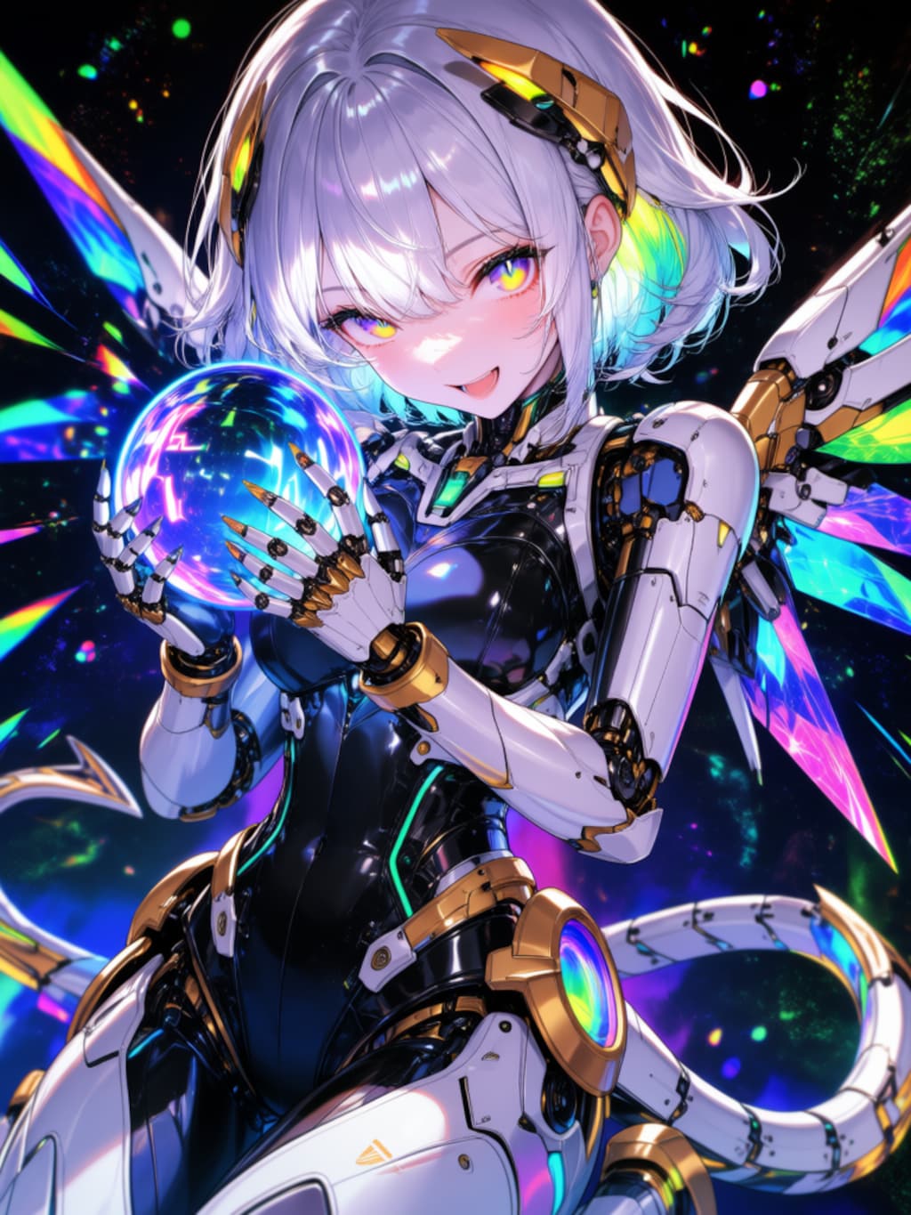 銀髪メカ娘ちゃん