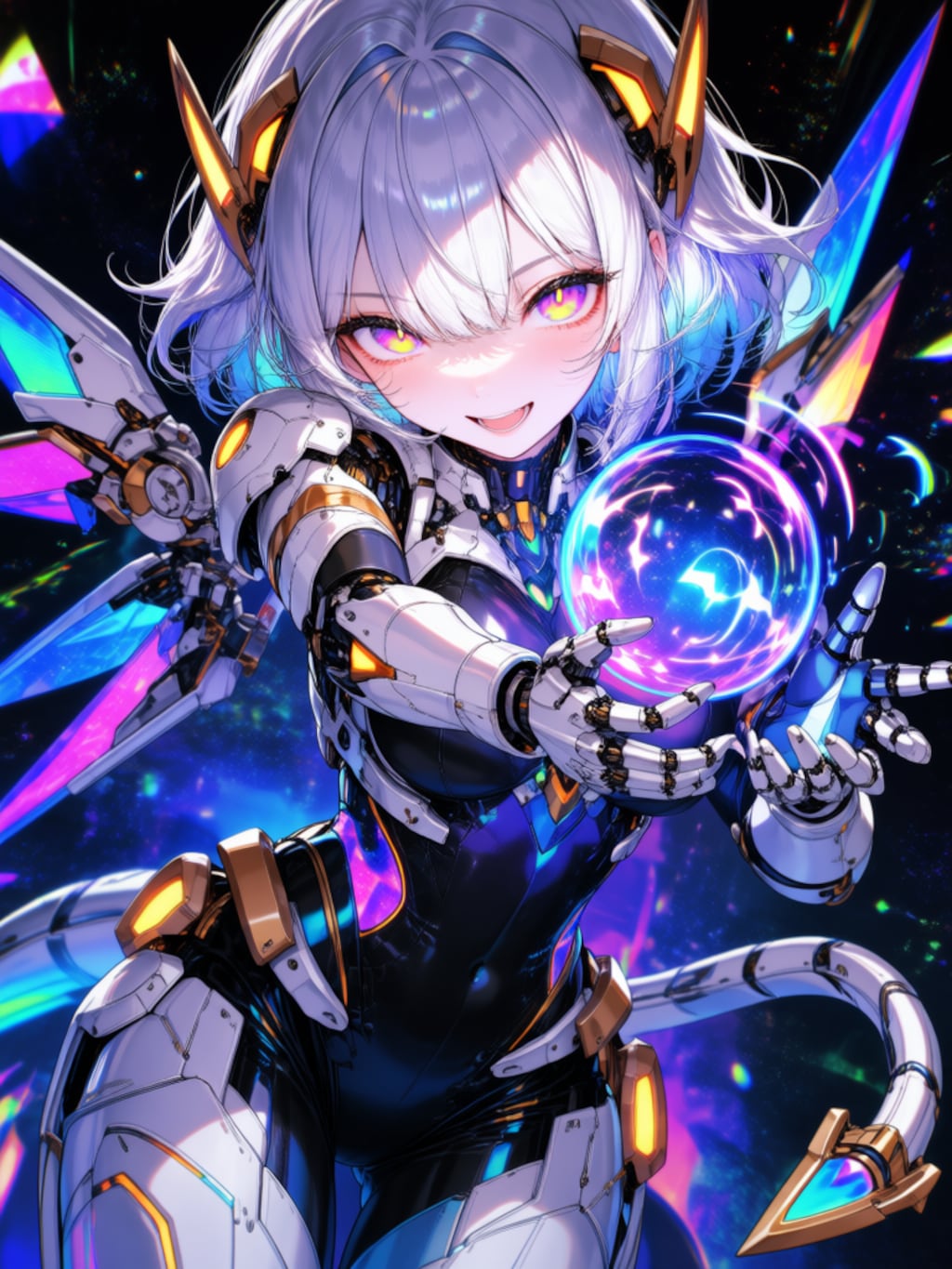 銀髪メカ娘ちゃん