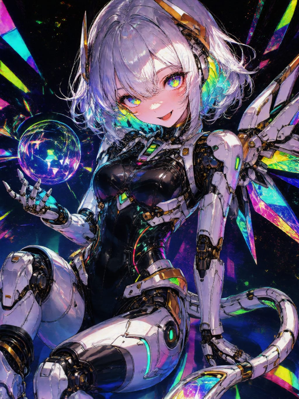 銀髪メカ娘ちゃん