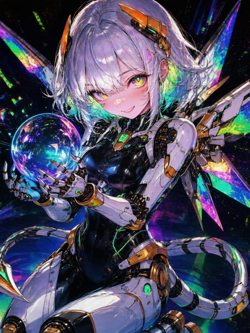 銀髪メカ娘ちゃん