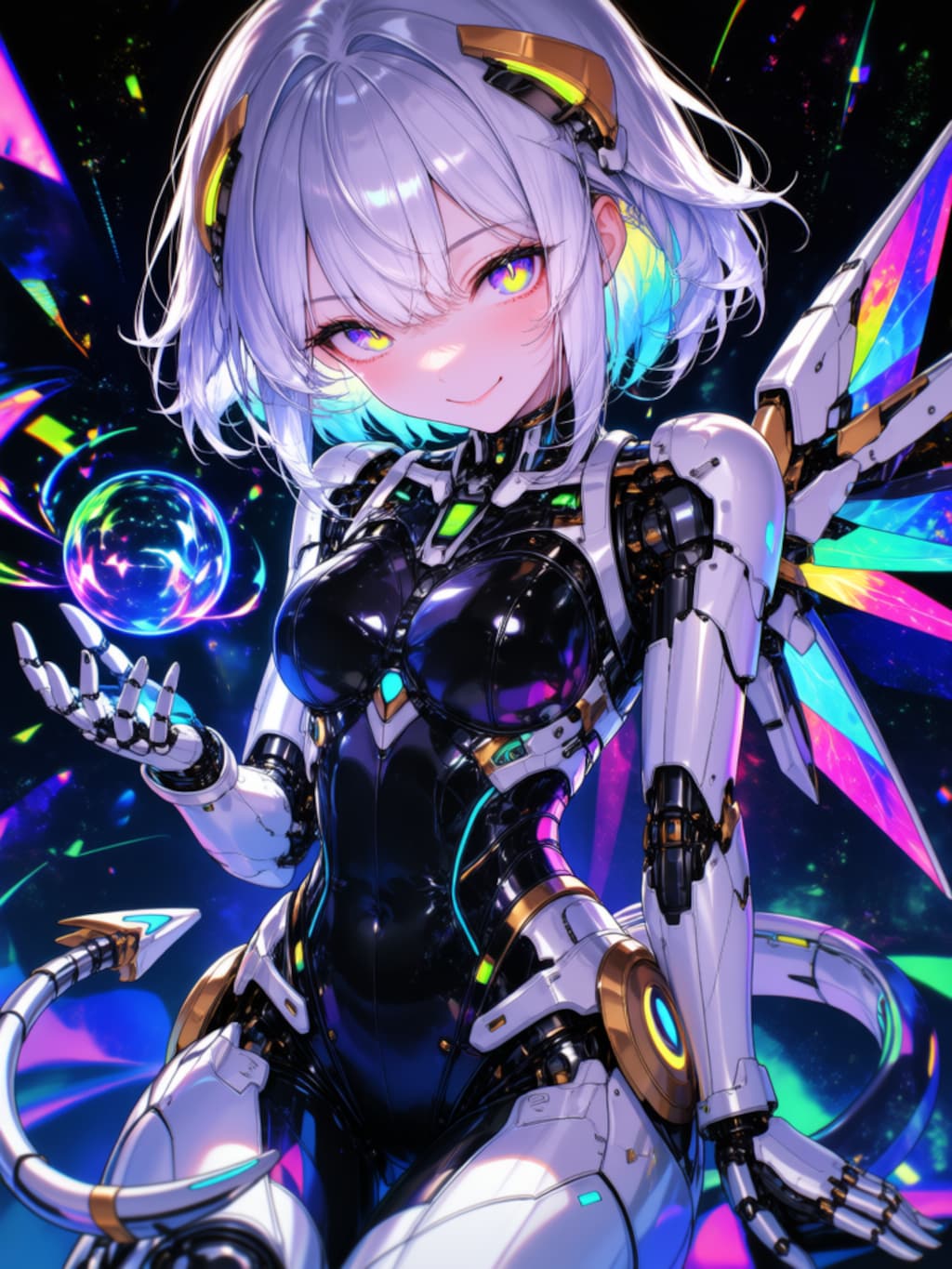 銀髪メカ娘ちゃん