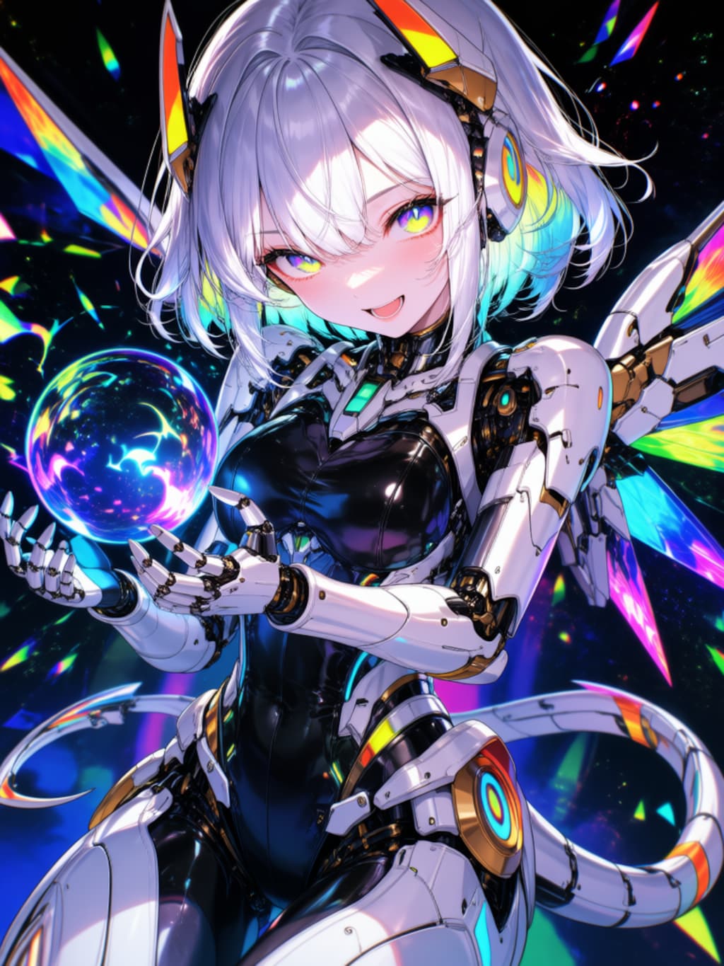 銀髪メカ娘ちゃん