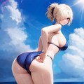 金髪ポニテ 4枚目