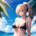 金髪ポニテ 3枚目