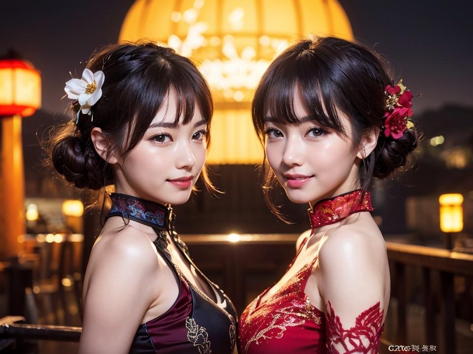 チャイナドレスの彼女