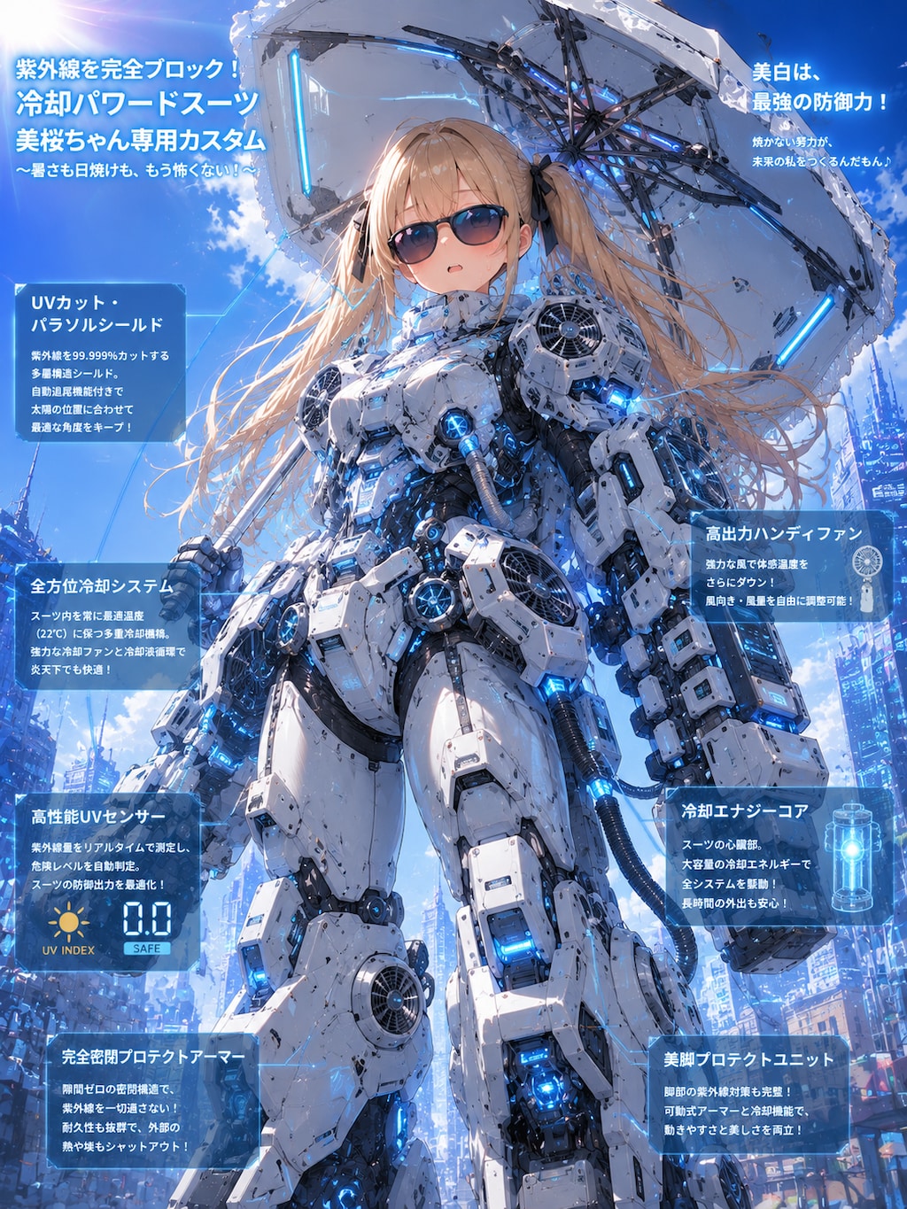 夏の完全防備美桜ちゃんMk2