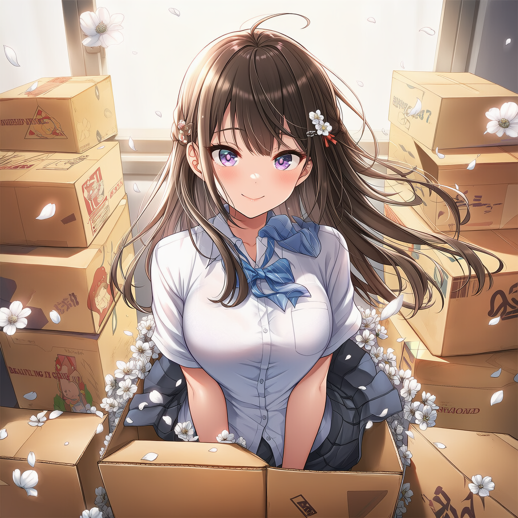 そして私は、爽やかにダンボールに埋もれる・・・
