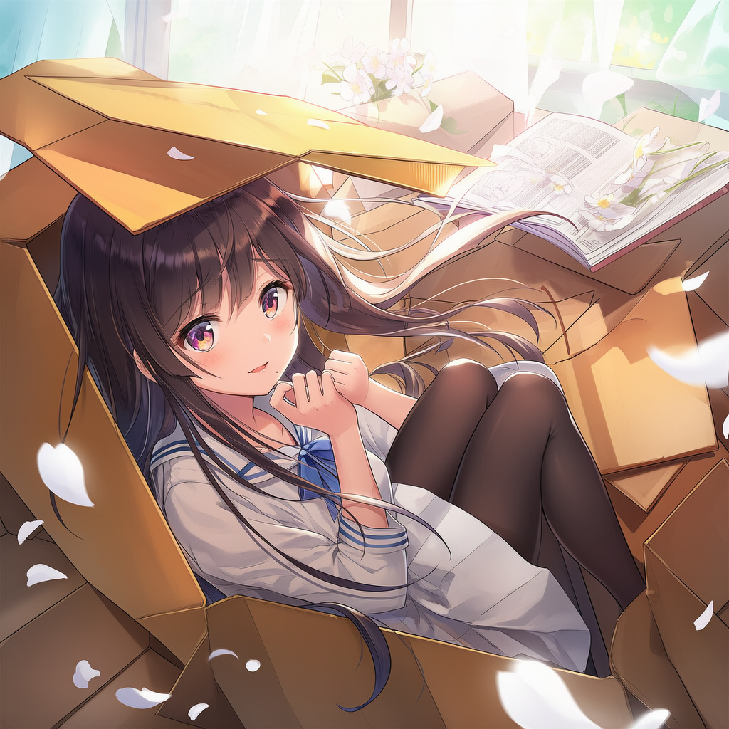 そして私は、爽やかにダンボールに埋もれる・・・