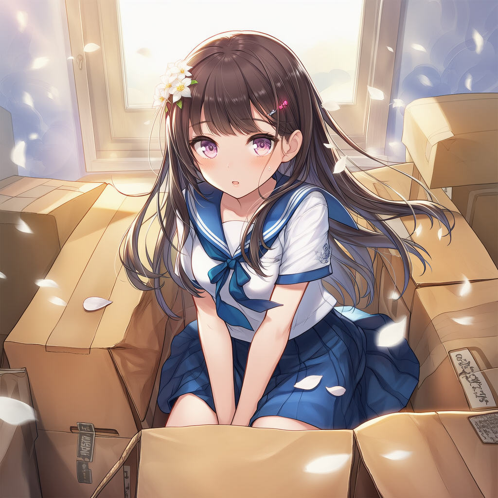 そして私は、爽やかにダンボールに埋もれる・・・