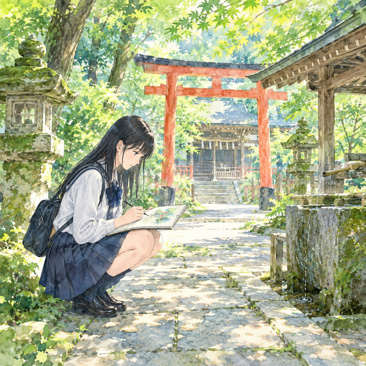 スケッチ少女 | の人気AIイラスト・グラビア