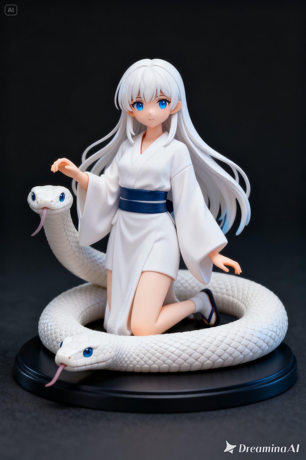 白ヘビの御神体フィギュア