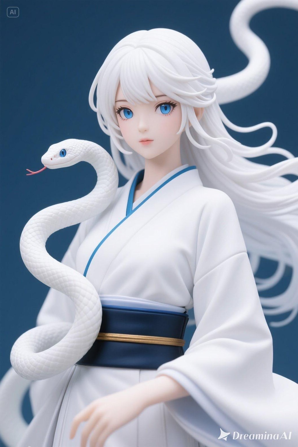 白ヘビの御神体フィギュア