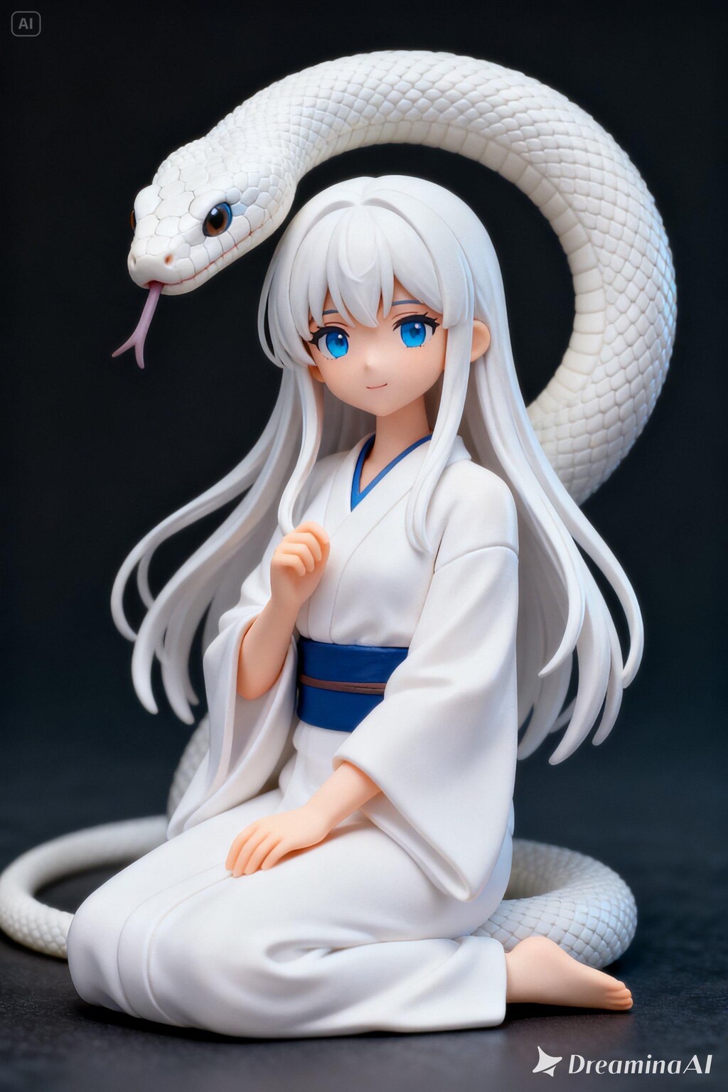 白ヘビの御神体フィギュア