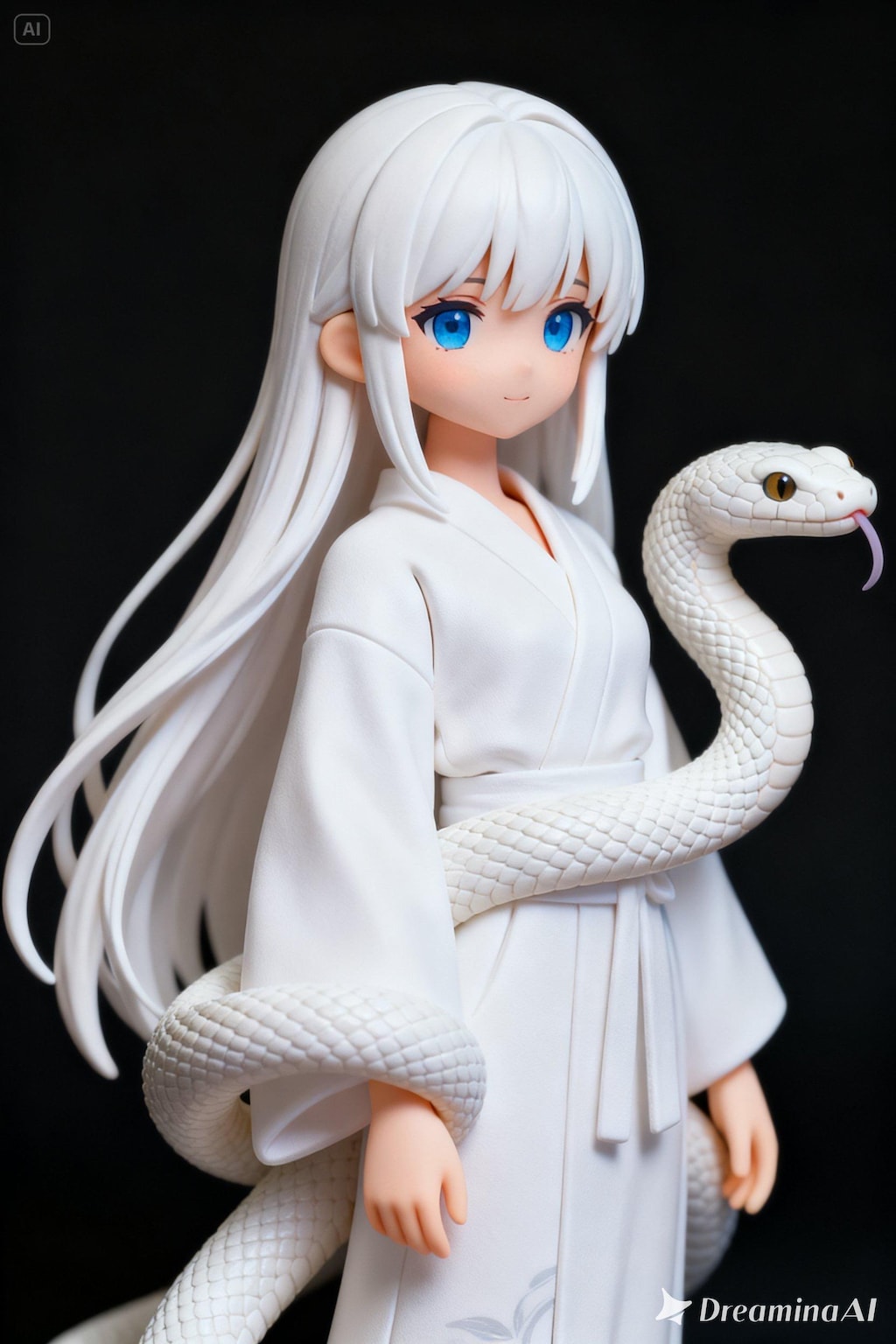 白ヘビの御神体フィギュア