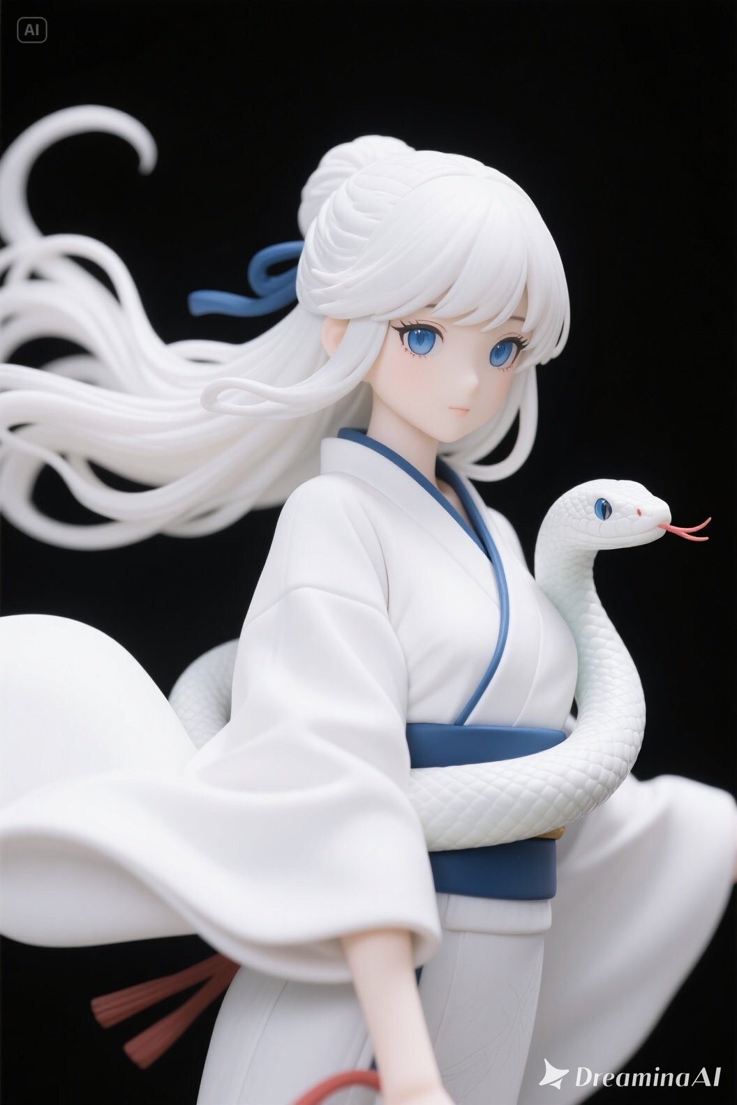 白ヘビの御神体フィギュア
