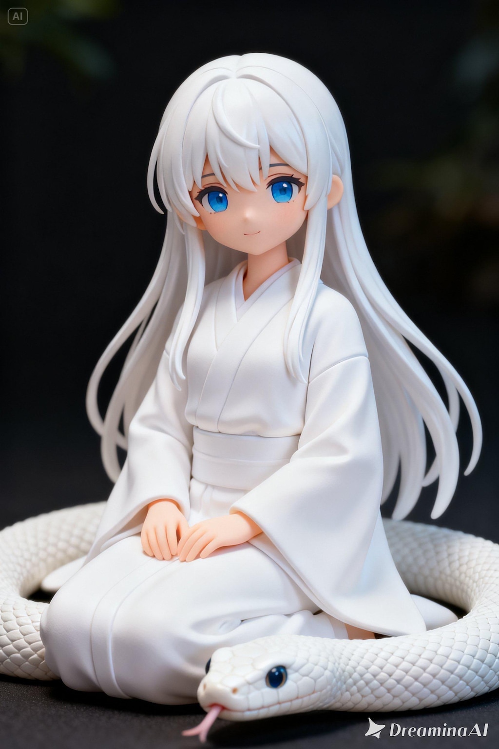 白ヘビの御神体フィギュア