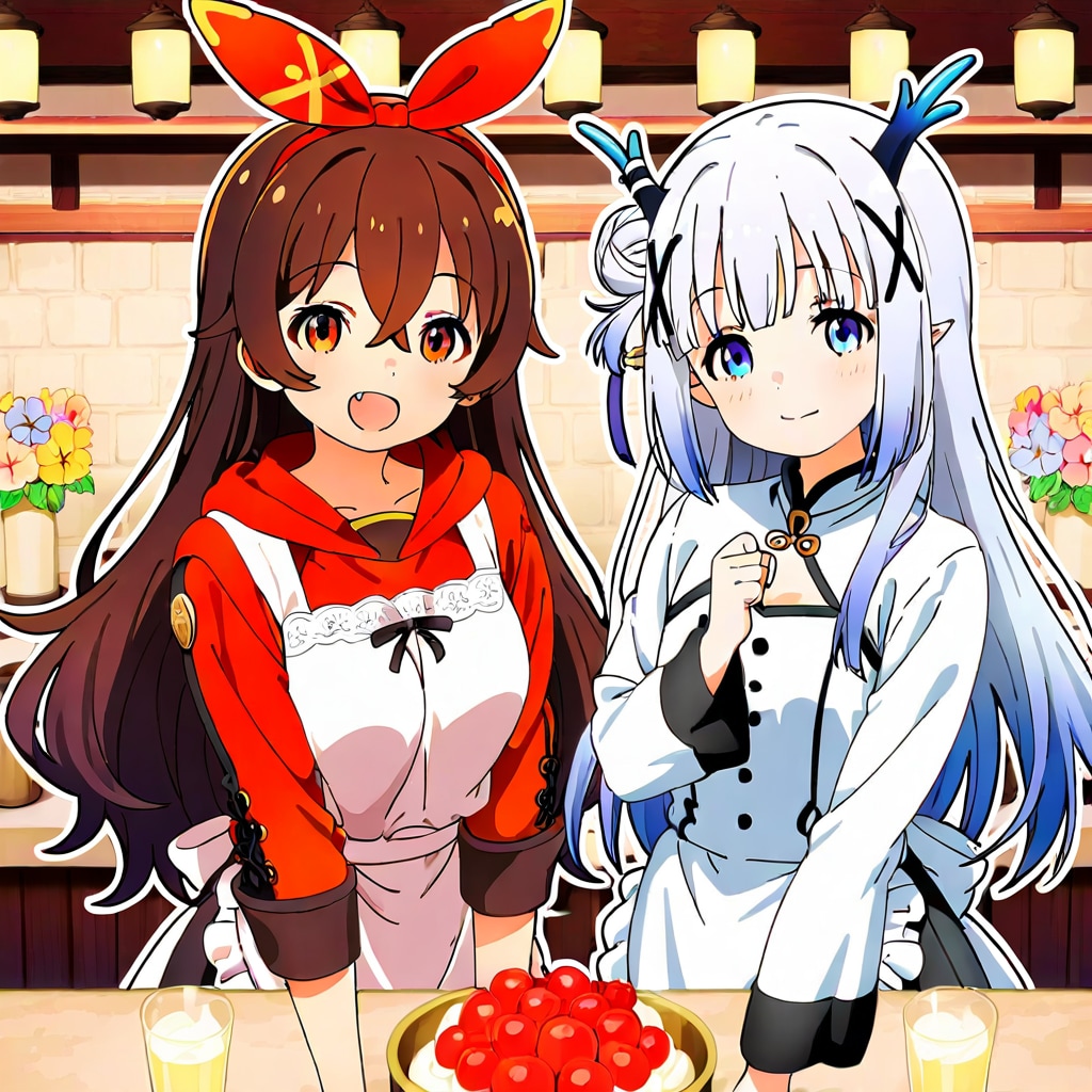 脳内で仲良しッ！って音声がなる絵 | の人気AIイラスト・グラビア