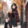 ショッピングを続ける少女。 4枚目