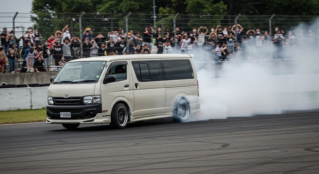 ハイエースバンのドリ車