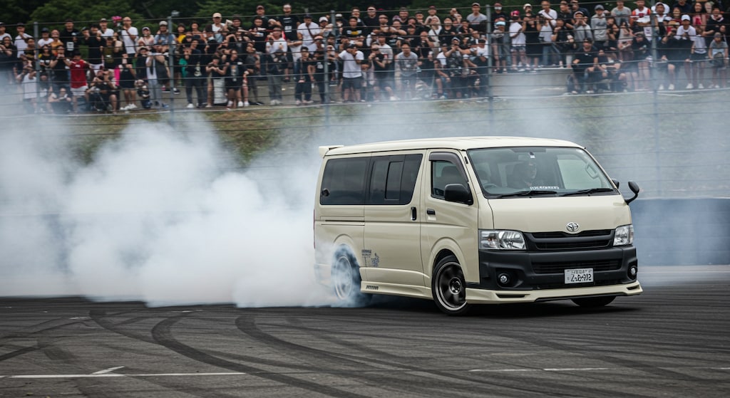 ハイエースバンのドリ車