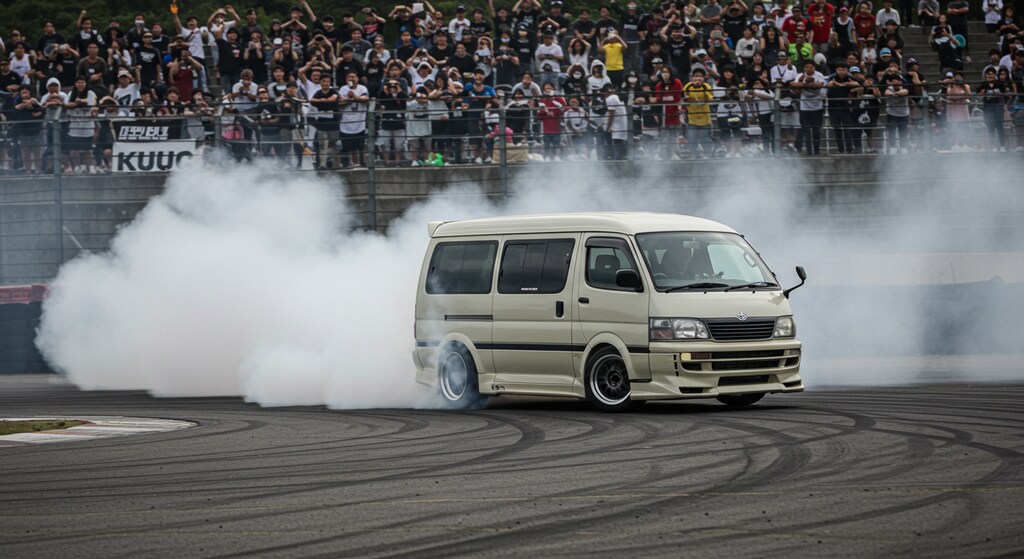 ハイエースバンのドリ車