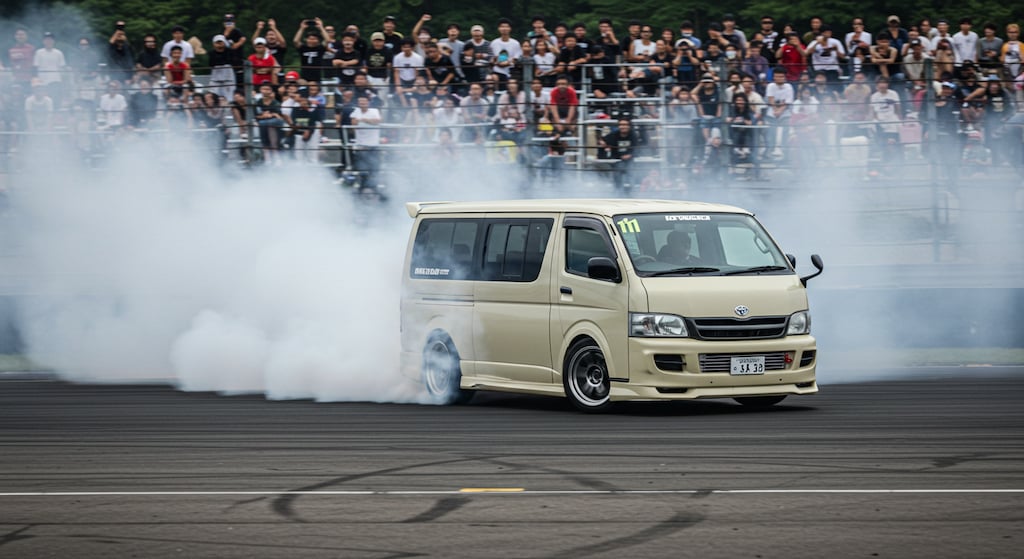 ハイエースバンのドリ車