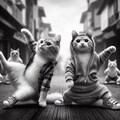 カップル猫 5枚目
