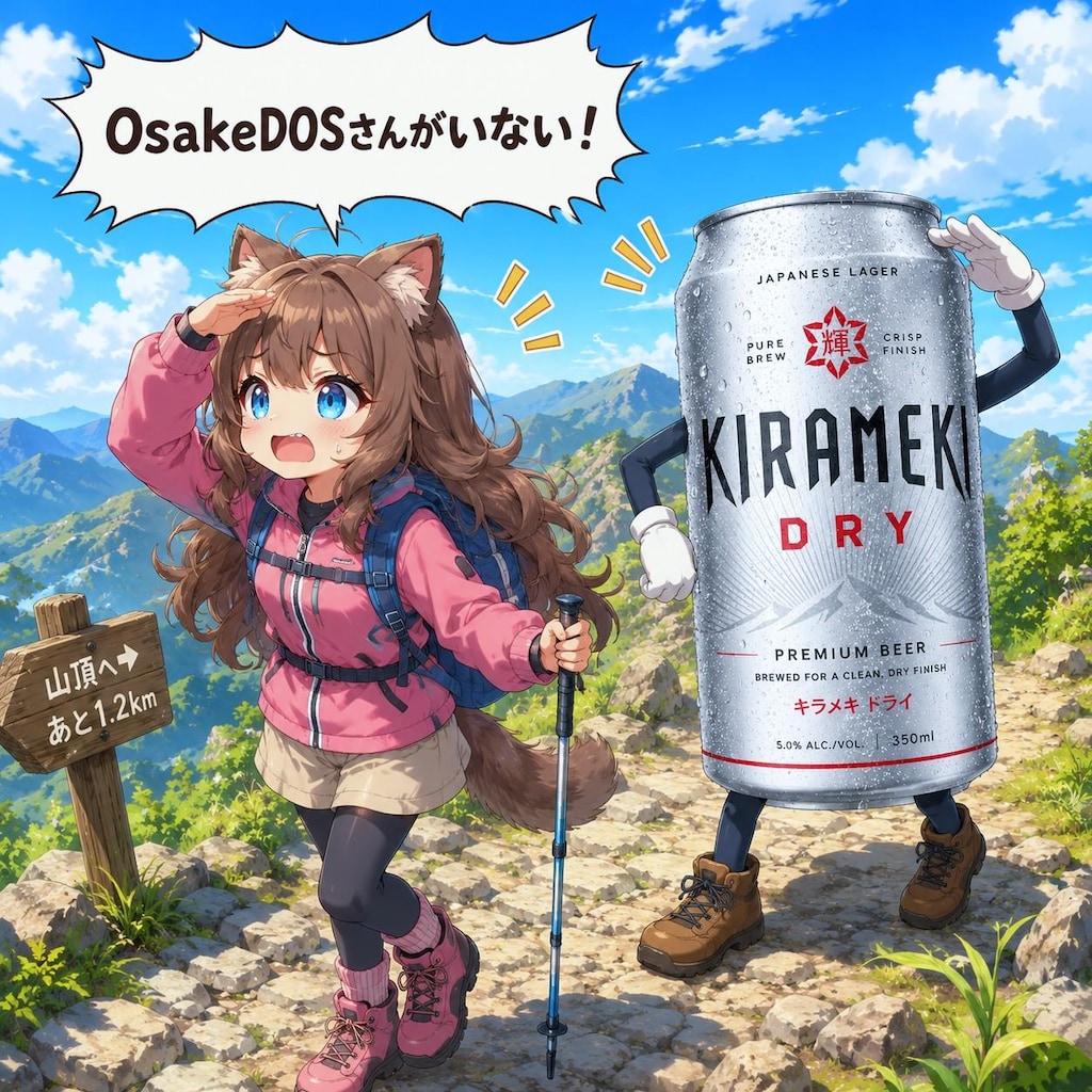 OsakeDOSさんがいないことに気づいた小さな女の子