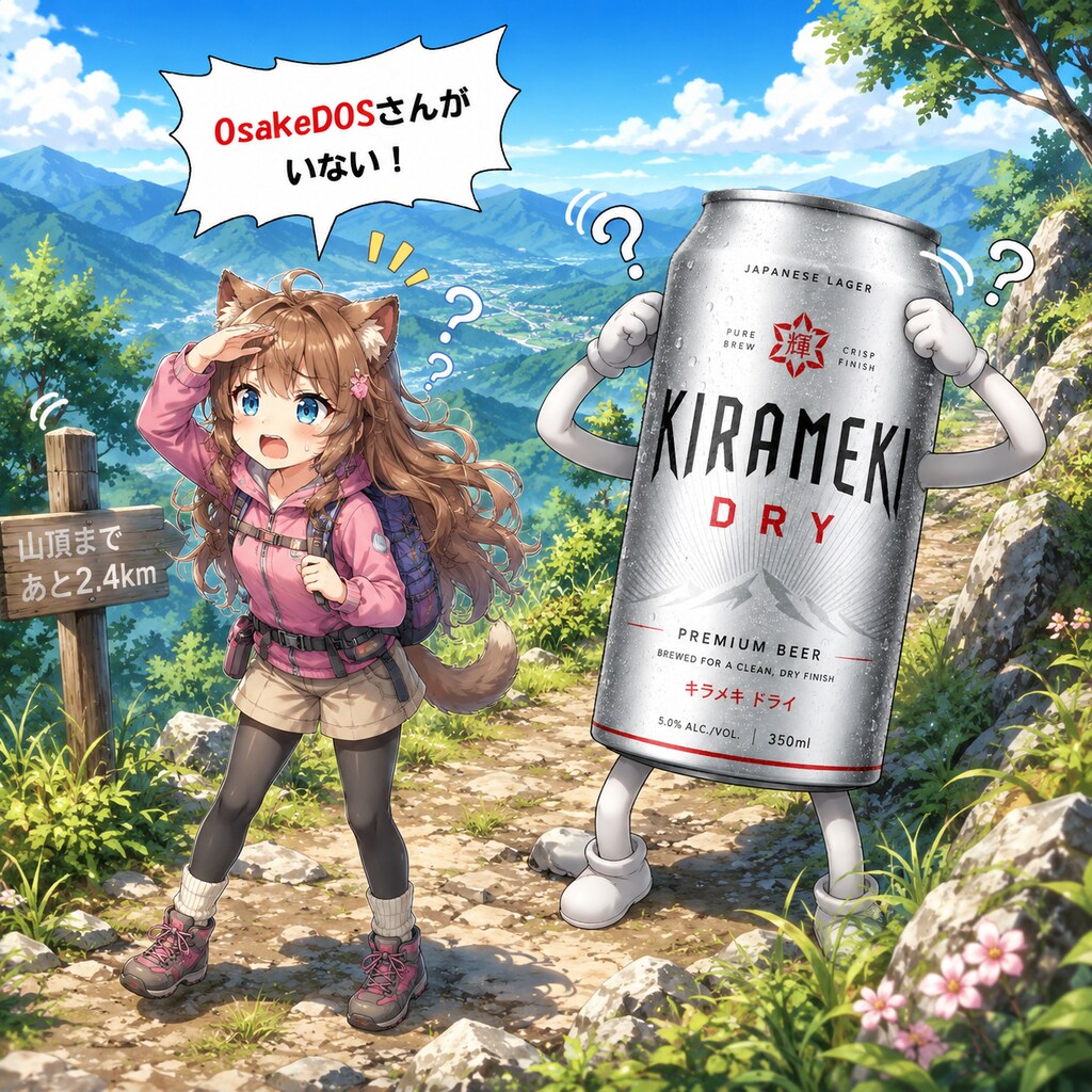 OsakeDOSさんがいないことに気づいた小さな女の子