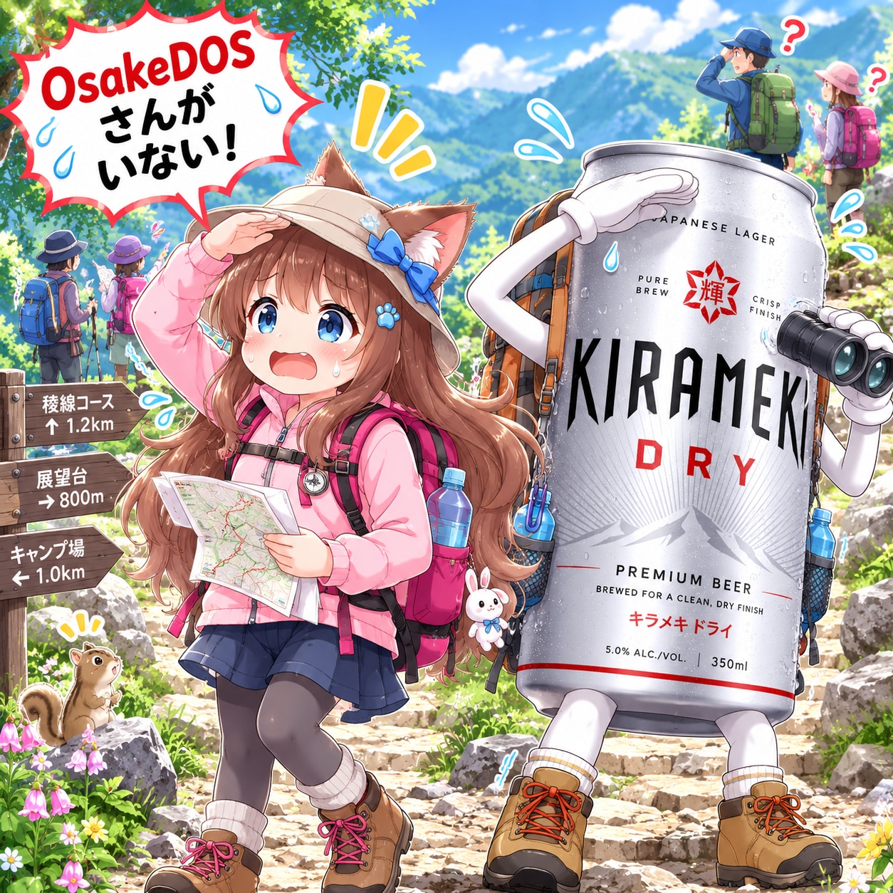 OsakeDOSさんがいないことに気づいた小さな女の子