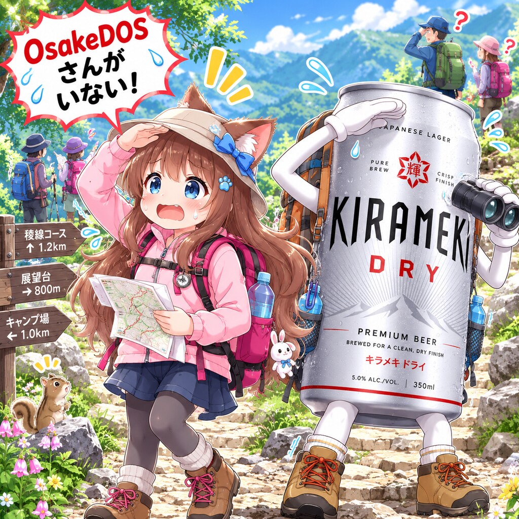OsakeDOSさんがいないことに気づいた小さな女の子