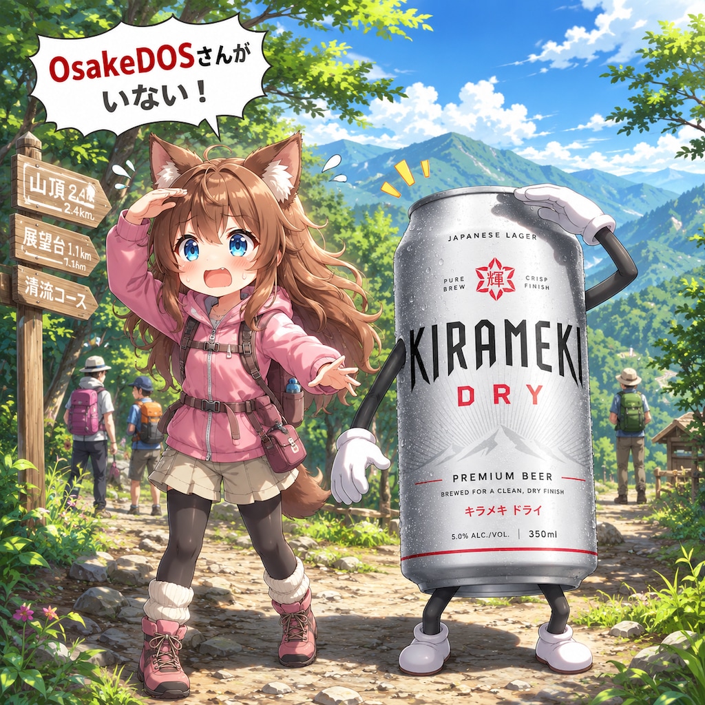 OsakeDOSさんがいないことに気づいた小さな女の子